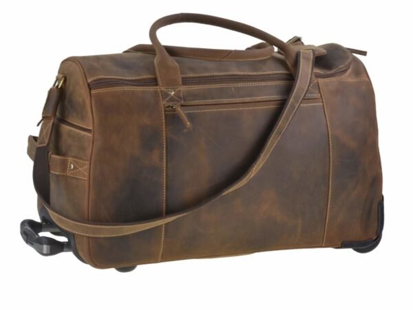 Greenburry Vintage Trolley Da Viaggio In Pelle - immagine 9