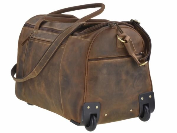 Greenburry Vintage Trolley Da Viaggio In Pelle - immagine 8