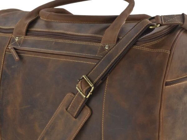 Greenburry Vintage Trolley Da Viaggio In Pelle - immagine 7