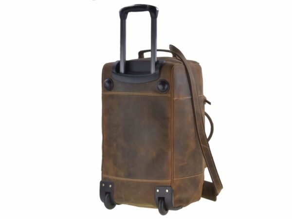 Greenburry Vintage Trolley Da Viaggio In Pelle - immagine 5