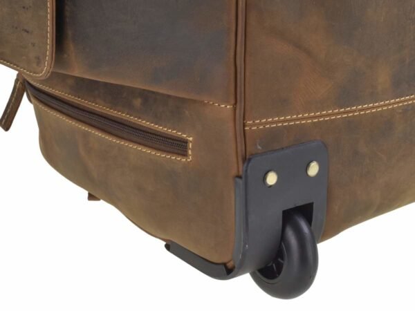 Greenburry Vintage Trolley Da Viaggio In Pelle - immagine 3