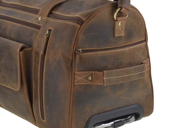 Greenburry Vintage Trolley Da Viaggio In Pelle - immagine 11