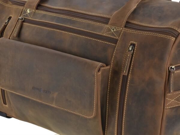 Greenburry Vintage Trolley Da Viaggio In Pelle - immagine 10