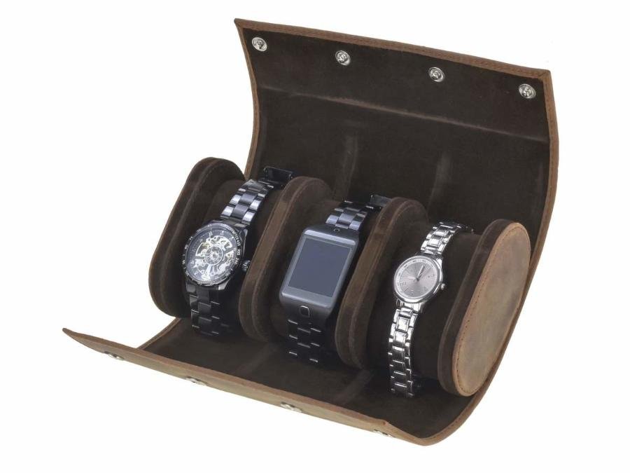 Greenburry Astuccio Porta Orologi 3 Pezzi in Pelle Vintage - immagine 9