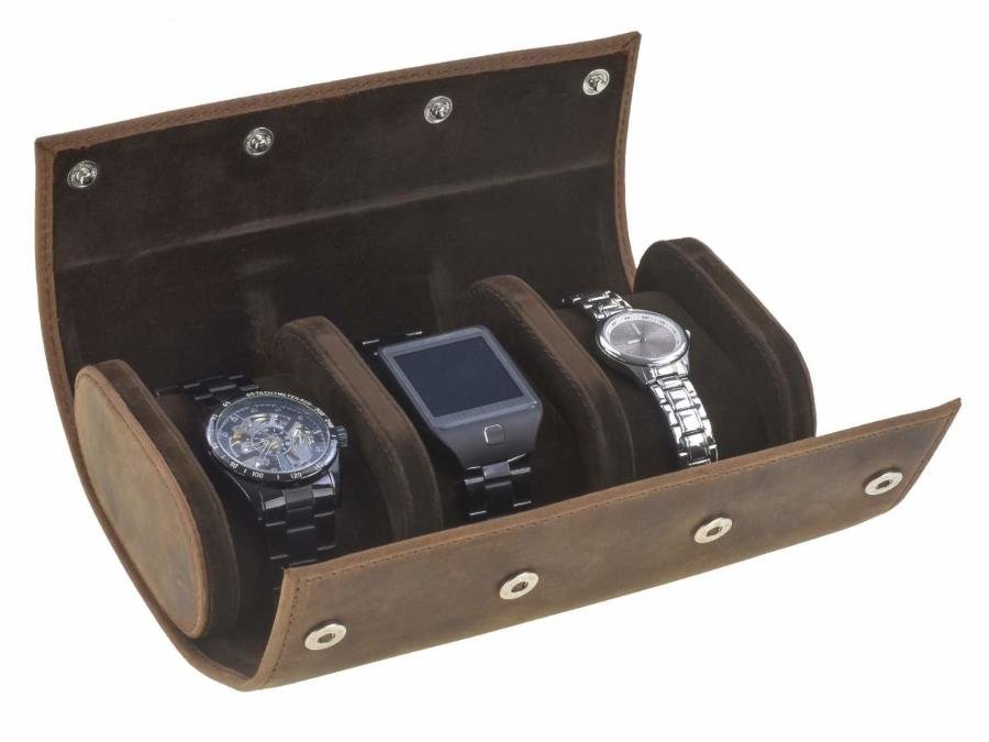 Greenburry Astuccio Porta Orologi 3 Pezzi in Pelle Vintage - immagine 11