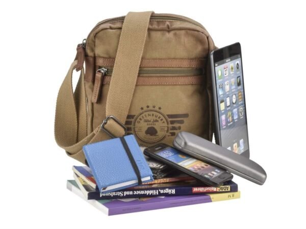 Greenburry Borsa A Spalla Con Zip Aviator Camel - immagine 14