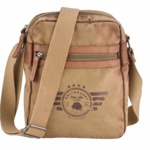 Greenburry Borsa A Spalla Con Zip Aviator Camel