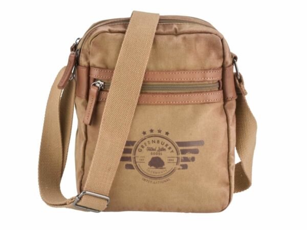Greenburry Borsa A Spalla Con Zip Aviator Camel