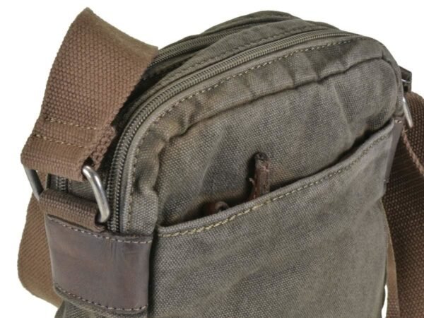 Greenburry Borsa A Spalla Con Zip Aviator Khaki - immagine 5