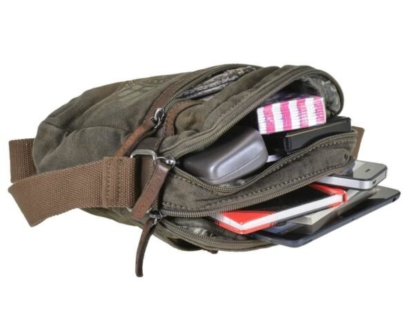 Greenburry Borsa A Spalla Con Zip Aviator Khaki - immagine 4