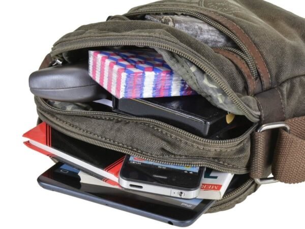 Greenburry Borsa A Spalla Con Zip Aviator Khaki - immagine 3