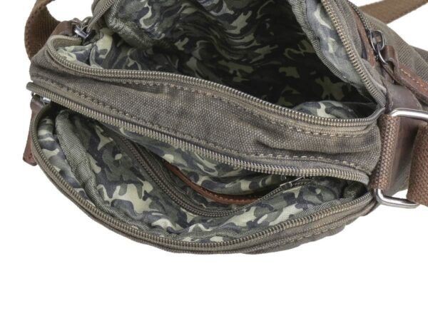Greenburry Borsa A Spalla Con Zip Aviator Khaki - immagine 2