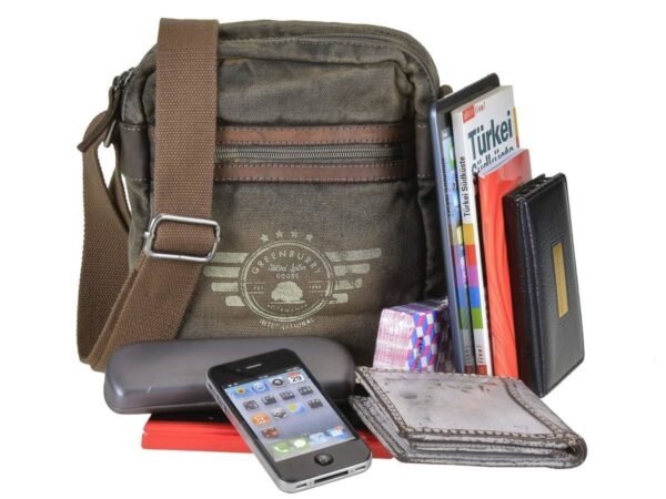 Greenburry Borsa A Spalla Con Zip Aviator Khaki - immagine 13