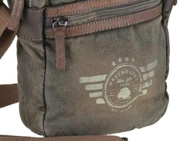 Greenburry Borsa A Spalla Con Zip Aviator Khaki - immagine 10