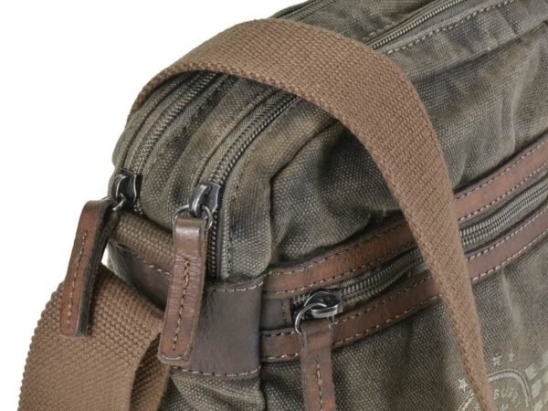 Greenburry Borsa A Spalla Con Zip Aviator Khaki - immagine 9