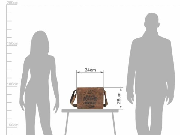 Greenburry Borsa Messenger Formato A4 Cafe-Racer - immagine 9