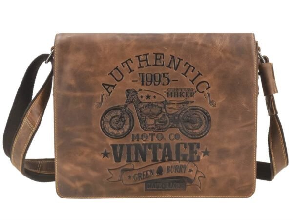 Greenburry Borsa Messenger Formato A4 Cafe-Racer