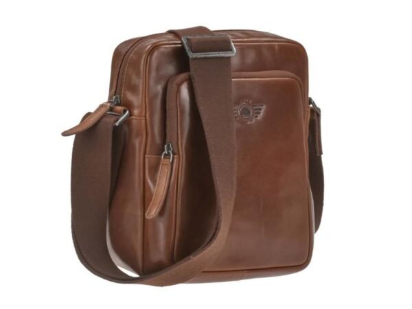 Greenburry Borsa a Spalla Waxy Vintage Tobacco Nut - immagine 4