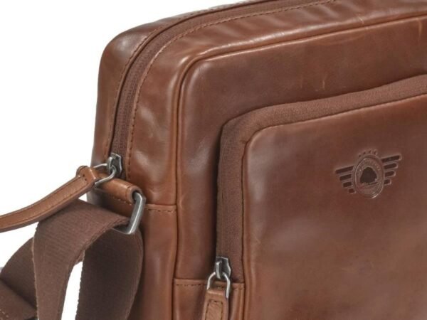 Greenburry Borsa a Spalla Waxy Vintage Tobacco Nut - immagine 5
