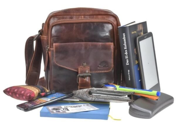Greenburry Borsa a Spalla M Teak Marrone Rugged - immagine 2