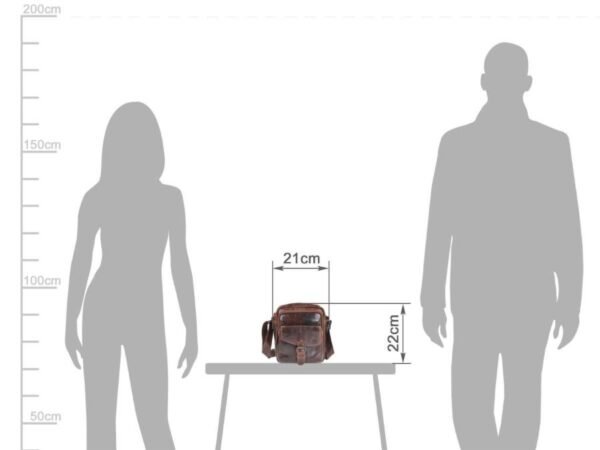 Greenburry Borsa a Spalla M Teak Marrone Rugged - immagine 3