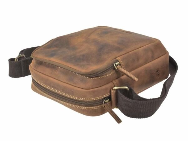 Greenburry Borsa a Tracolla Travel-5 in Pelle Vintage - immagine 9