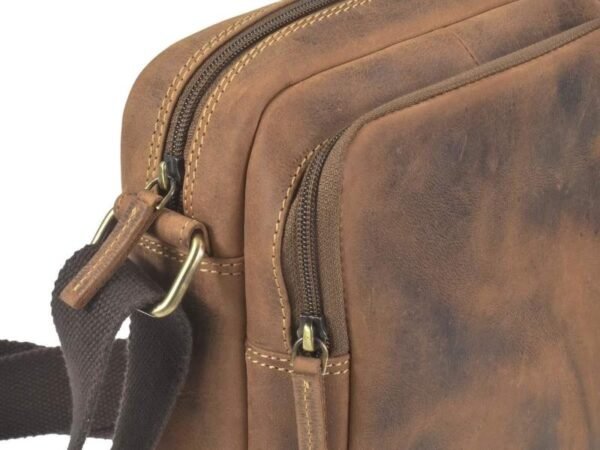 Greenburry Borsa a Tracolla Travel-5 in Pelle Vintage - immagine 5