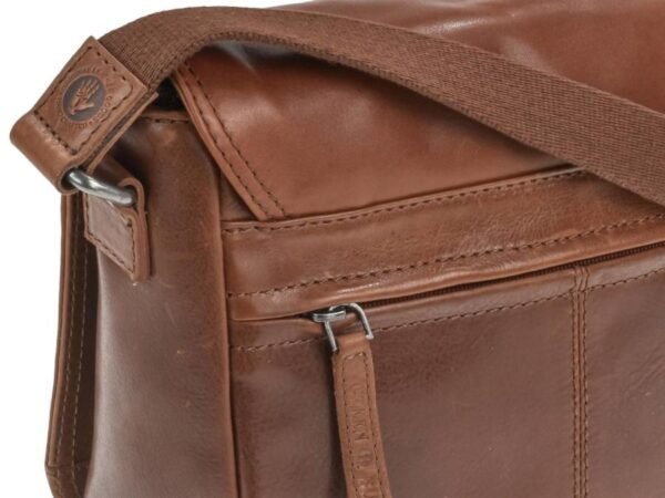 Greenburry Borsa a Spalla Waxy Vintage Tobacco Nut - immagine 8