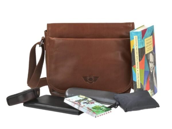 Greenburry Borsa a Spalla Waxy Vintage Tobacco Nut - immagine 2