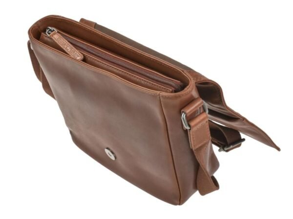 Greenburry Borsa a Spalla Waxy Vintage Tobacco Nut - immagine 6