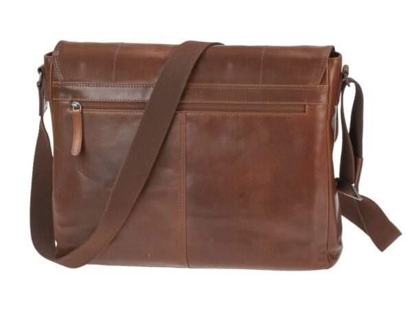 Greenburry Borsa Messenger A4 Waxy Vintage Tobacco Nut - immagine 6