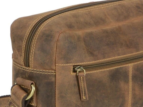 Greenburry Borsa Reporter Formato Orizzontale in Pelle Vintage - immagine 8