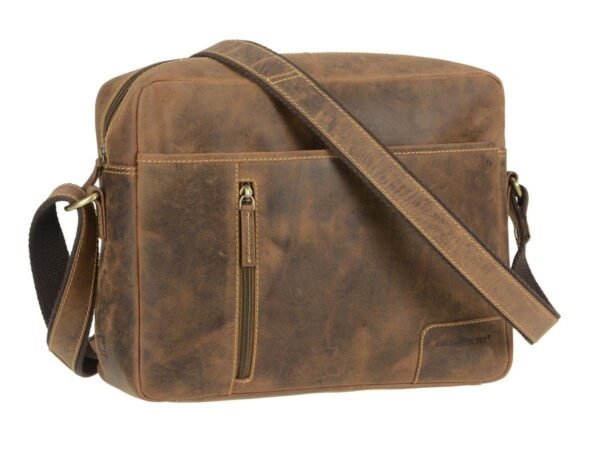 Greenburry Borsa Reporter Formato Orizzontale in Pelle Vintage - immagine 4