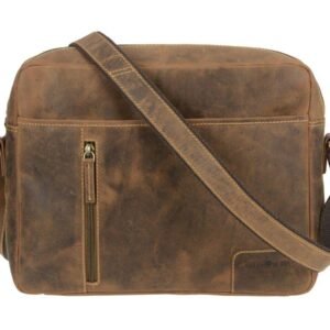 Greenburry Borsa Reporter Formato Orizzontale in Pelle Vintage