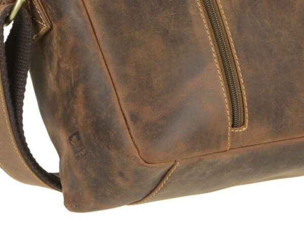 Greenburry Borsa Reporter Formato Orizzontale in Pelle Vintage - immagine 5