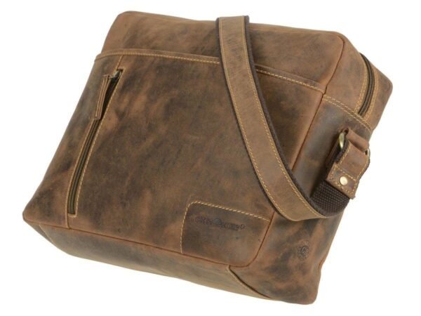 Greenburry Borsa Reporter Formato Orizzontale in Pelle Vintage - immagine 6