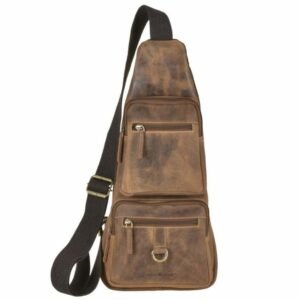 Greenburry Borsa a Tracolla Body-Crossover Bag-1 in Pelle Vintage