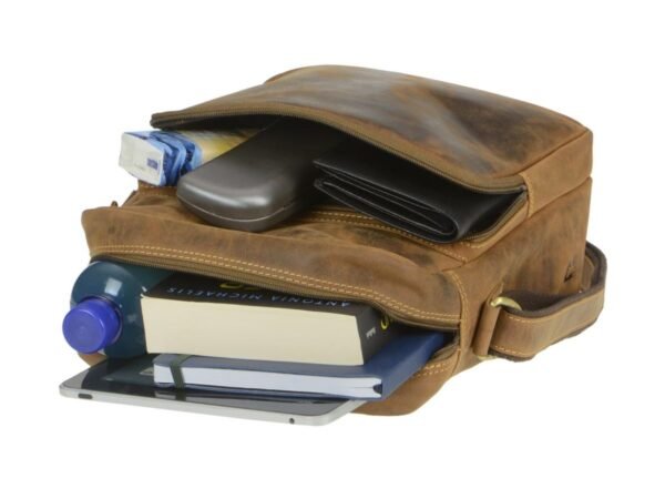 Greenburry Borsa Reporter Formato Verticale in Pelle Vintage - immagine 11