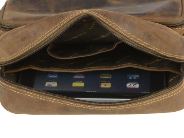 Greenburry Borsa Reporter Formato Verticale in Pelle Vintage - immagine 12