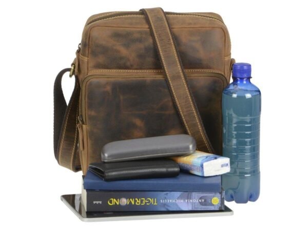 Greenburry Borsa Reporter Formato Verticale in Pelle Vintage - immagine 2