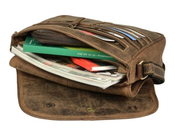 Greenburry Vintage Borsa Da Caccia In Pelle - immagine 4