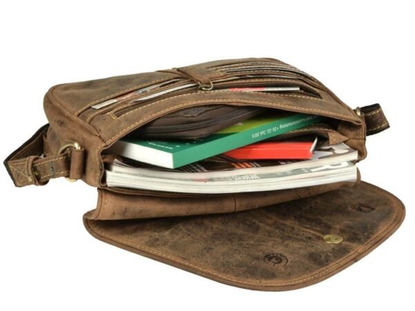 Greenburry Vintage Borsa Da Caccia In Pelle - immagine 2