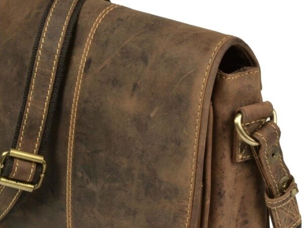 Greenburry Vintage Borsa Da Caccia In Pelle - immagine 9