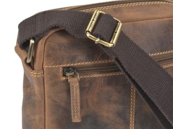 Greenburry Borsa a Tracolla Travel-6 in Pelle Vintage - immagine 8