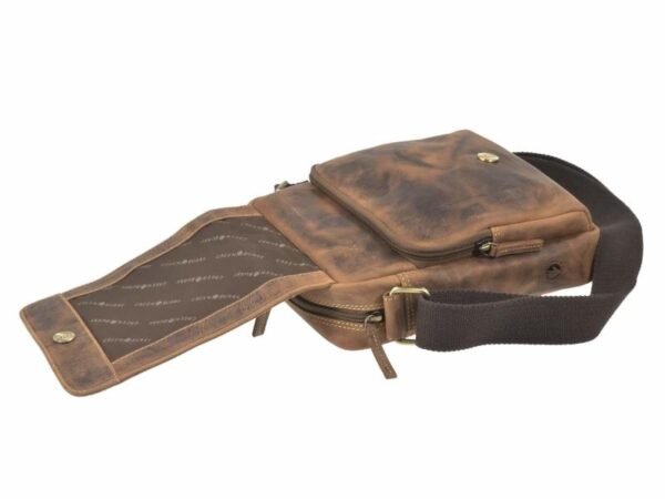 Greenburry Borsa a Tracolla Travel-6 in Pelle Vintage - immagine 9