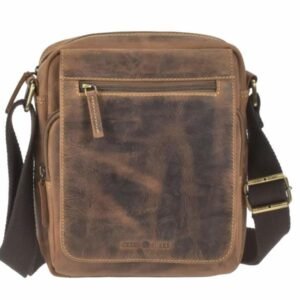 Greenburry Borsa a Tracolla Travel-6 in Pelle Vintage