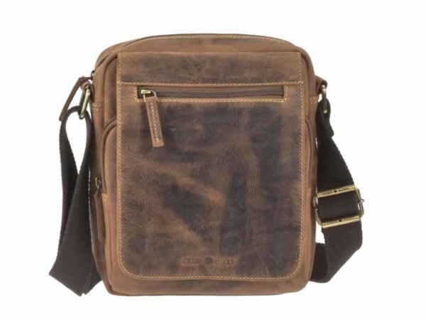 Greenburry Borsa a Tracolla Travel-6 in Pelle Vintage