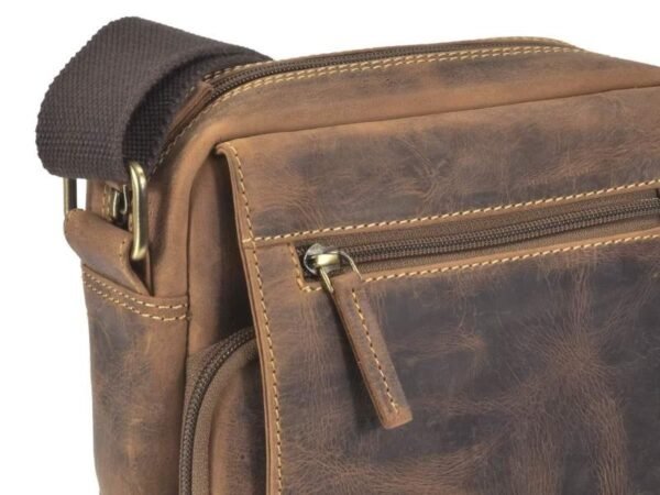 Greenburry Borsa a Tracolla Travel-6 in Pelle Vintage - immagine 5