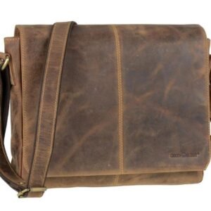Greenburry Borsa a Tracolla A4 in Pelle Vintage