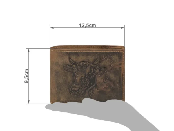 Greenburry Portafoglio 2 Scomparti "Cow" in Pelle Vintage - immagine 3